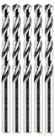 Wiertła do metalu Baildon BASIC DIN 338 RN NWKa 10 mm, HSS (S), 133-87 mm, wielokrotność 5