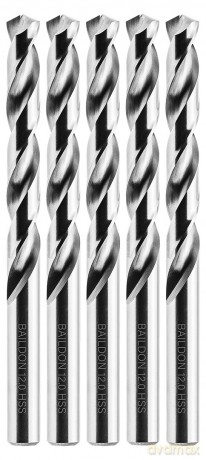 Wiertła do metalu Baildon BASIC DIN 338 RN NWKa 12 mm, HSS (S), 151-101 mm, wielokrotność 5