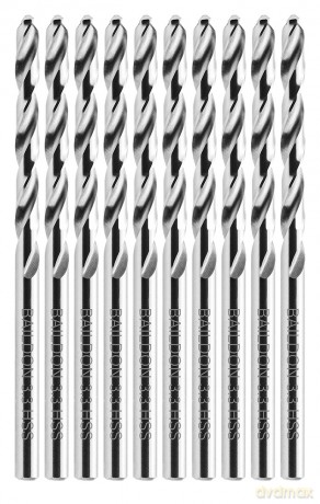 Wiertła do metalu Baildon BASIC DIN 338 RN NWKa 3,3 mm, HSS (S), 65-36 mm, wielokrotność 10