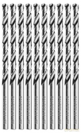Wiertła do metalu Baildon BASIC DIN 340 RN NWKb 8 mm, HSS (S), 165-109 mm, wielokrotność 10