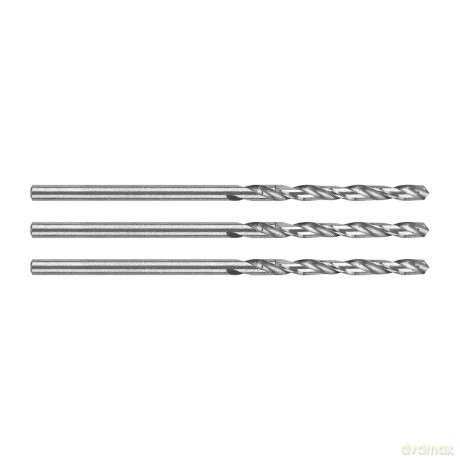 Wiertła do metalu HSS, DIN 338, 2 mm, 3 szt.