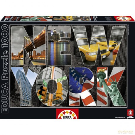 EDUCA 1000 EL. Kolaż Nowy Jork [PUZZLE]