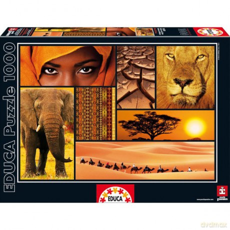 EDUCA 1000 EL. Kolory Afryki [PUZZLE]