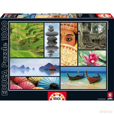 EDUCA 1000 EL. Kolory Azji [PUZZLE]