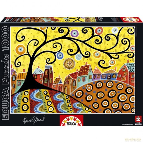 EDUCA 1000 EL. Kwitnące miasto [PUZZLE]