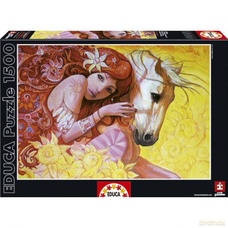 EDUCA 1500 EL. Po prostu kwiaty [PUZZLE]