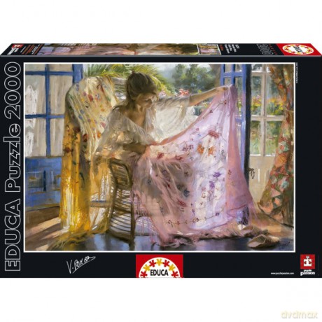 EDUCA 2000 EL. Różowy szal [PUZZLE]