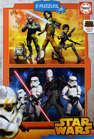 EDUCA 2x48 el. Gwiezdne Wojny Rebelianci (Star Wars) [PUZZLE]