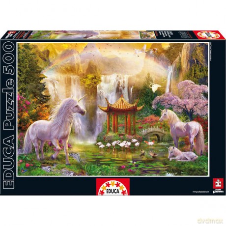 EDUCA 500 EL. Dolina jednorożców [PUZZLE]