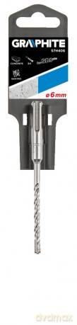 Wiertło do betonu SDS Plus, 6 x 110 mm, S4, quatro