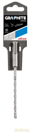 Wiertło do betonu SDS Plus, 6 x 160 mm, S4, quatro