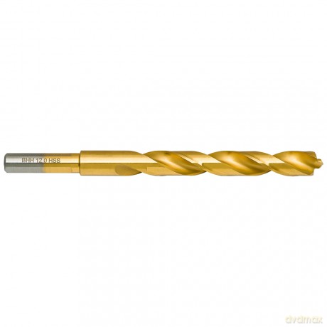 Wiertło do metalu Baildon DIN 338 RN 12 mm, HSS TiN (S), 151-101 mm (chwyt 3-płaszczyznowy)