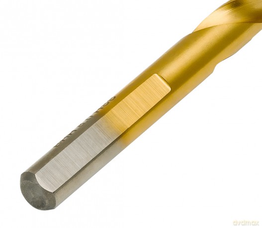 Wiertło do metalu Baildon DIN 338 RN 5,5 mm, HSS TiN (S), 93-57 mm (chwyt 3-płaszczyznowy)