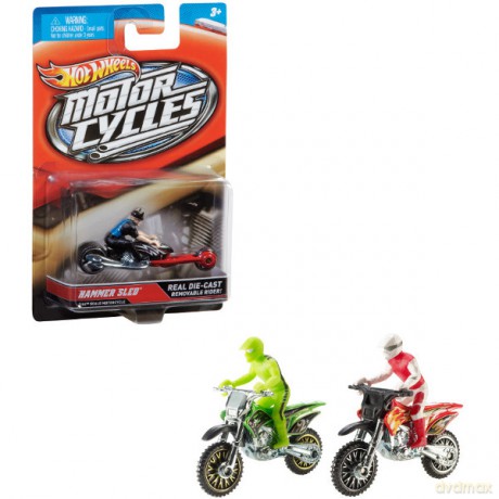 HOT WHEELS Motocykl motocyklista [ZABAWKA]