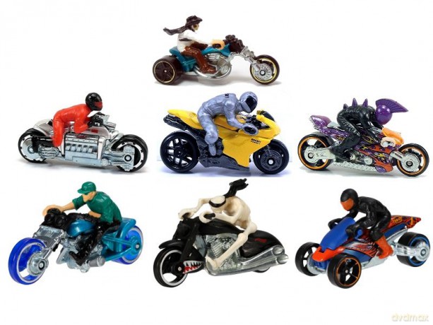 HOT WHEELS Motocykl motocyklista [ZABAWKA]