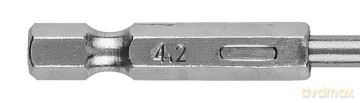 Wiertło do metalu Hex 4.2 mm, 2 szt.