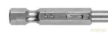 Wiertło do metalu Hex 5.5 mm, 2 szt.