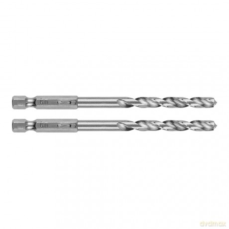 Wiertło do metalu Hex 6.0 mm, 2 szt.