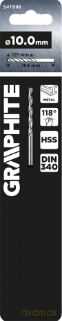 Wiertło do metalu HSS, DIN 340, przedłużane, 10 mm