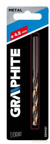 Wiertło do metalu HSS-CNC, 124°, Pro-Tec, 4.8 mm