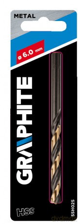 Wiertło do metalu HSS-CNC, 124°, Pro-Tec, 6.0 mm