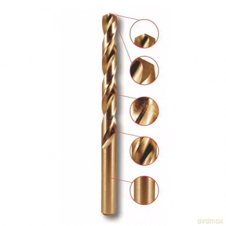 Wiertło do metalu, hss-co, 5% co, 135°, 6x93mm, 1szt