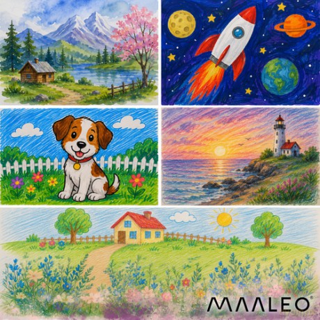 Zestaw do malowania w walizce - astronauta Maaleo