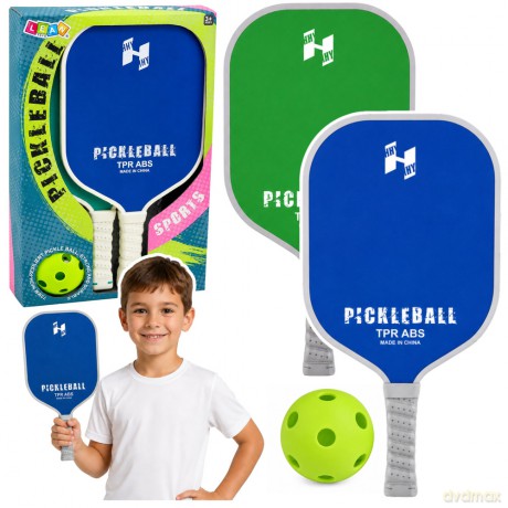 Zestaw Paletki Do Gry w Pickleballa Tenisa Badmintona Zielono-Niebieski