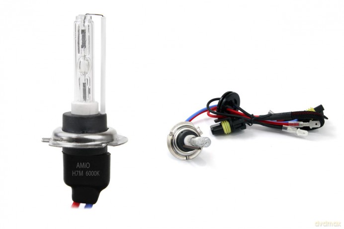 Żarówka ksenonowa żarnik hid xenon h7m 6000k metal amio-01427