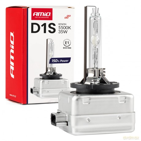 Żarówka ksenonowa żarnik xenon d1s 5500k amio 150% power amio-01968