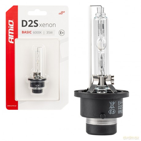 Żarówka ksenonowa żarnik xenon d2s 6000k basic blister amio-03861