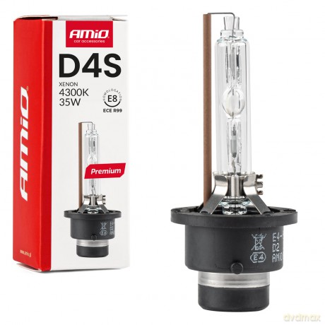 Żarówka ksenonowa żarnik xenon d4s 4300k amio premium amio-01980