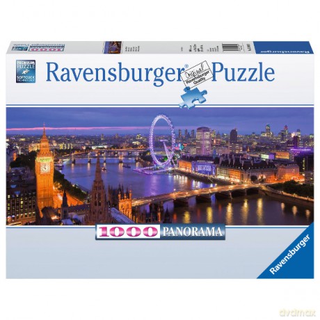 RAVENSBURGER 1000 el. Londyn nocą, panorama [PUZZLE]