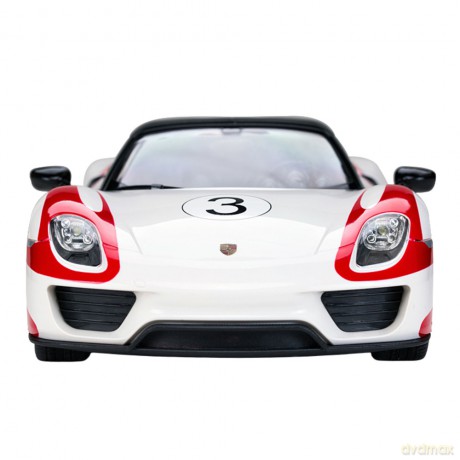 Auto Porsche 918 Spyder Performance Zdalnie Sterowane RC Białe Rastar 1:14
