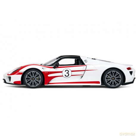 Auto Porsche 918 Spyder Performance Zdalnie Sterowane RC Białe Rastar 1:14