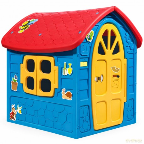 Domek Zestaw Ogrodowy Duży Dom Dla Dzieci Niebieski 5075