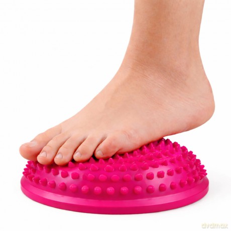 Półkula Sensoryczna Do Masażu Ćwiczeń Równowagi Różowa 16 cm