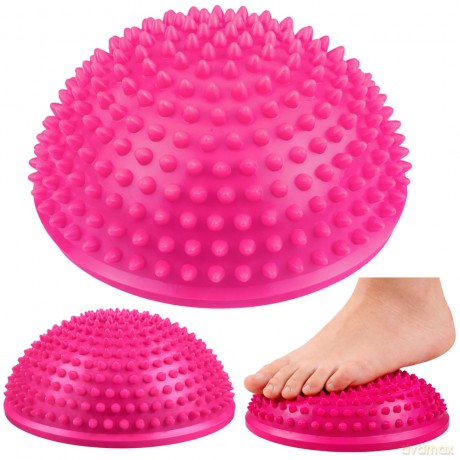Półkula Sensoryczna Do Masażu Ćwiczeń Równowagi Różowa 16 cm