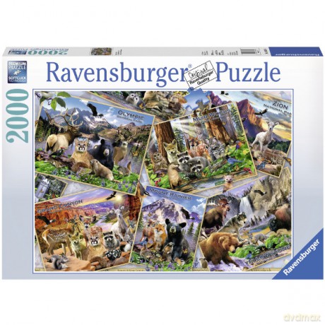 RAVENSBURGER 2000 el. Pocztówka z parku [PUZZLE]