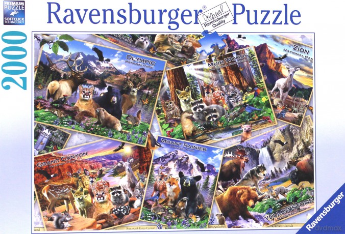 RAVENSBURGER 2000 el. Pocztówka z parku [PUZZLE]