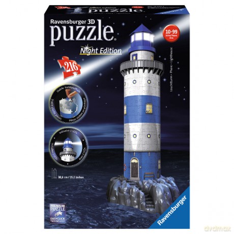 RAVENSBURGER 216 el. 3D Latarnia nocą [PUZZLE]