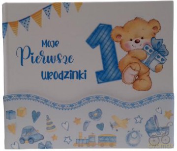 Album A4 Roczek, niebieski Miś U/004
