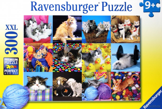 RAVENSBURGER 300 el. Kotki kolaż [PUZZLE]