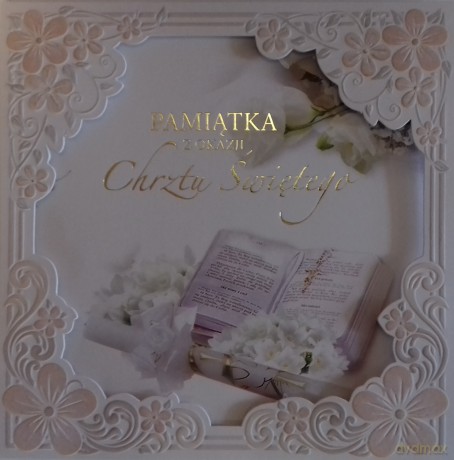 Album Chrzest Św. kwadrat wycinany mix 1193