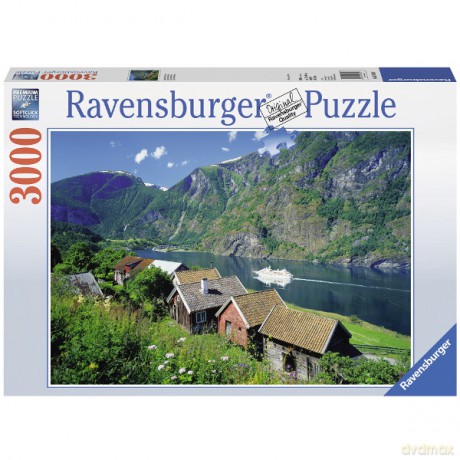 RAVENSBURGER 3000 el. Norwegia, Sognefjord [PUZZLE]