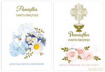 Album, pamiątka A5 Chrzest święty, brokat mix