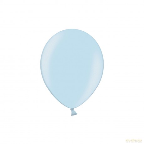 Balon 12 M-073 12 metalizowany jasny niebieski opakowanie 100 szt., średnica 30 cm (12")