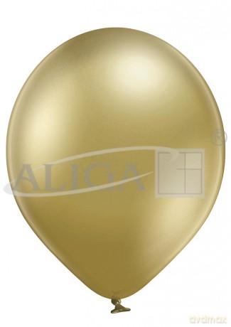 Balon 30 cm złoty glossy 8szt BAL-16G-600