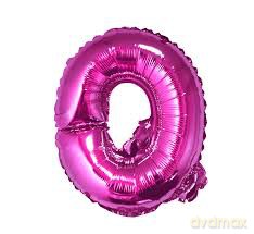 Balon foliowy "litera Q" - RÓŻOWA (35cm)