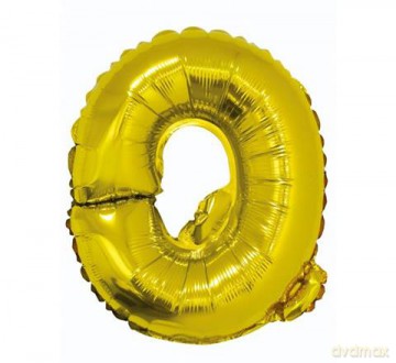Balon foliowy "litera Q" - ZŁOTA (35cm)